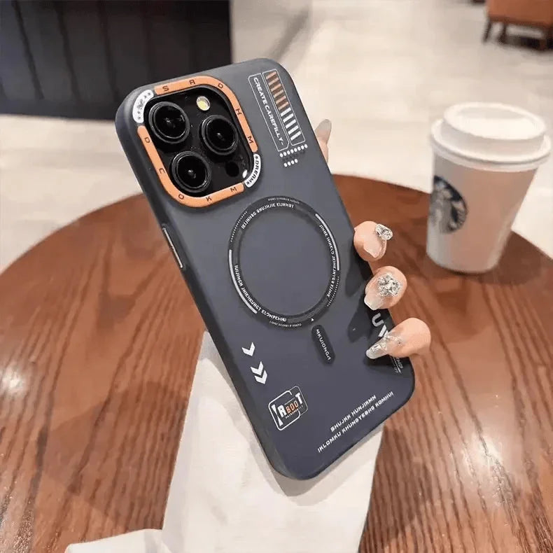 Tech Style Magnetic MagSafe Frosted Case for iPhone 16 Pro Max