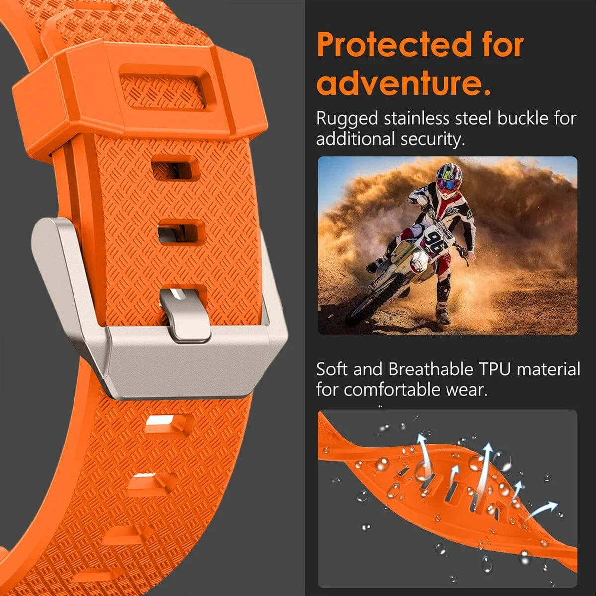 TPU Armor Band for Apple Watch 42 | 44 | 45 | Ultra 49 | 46mm S10