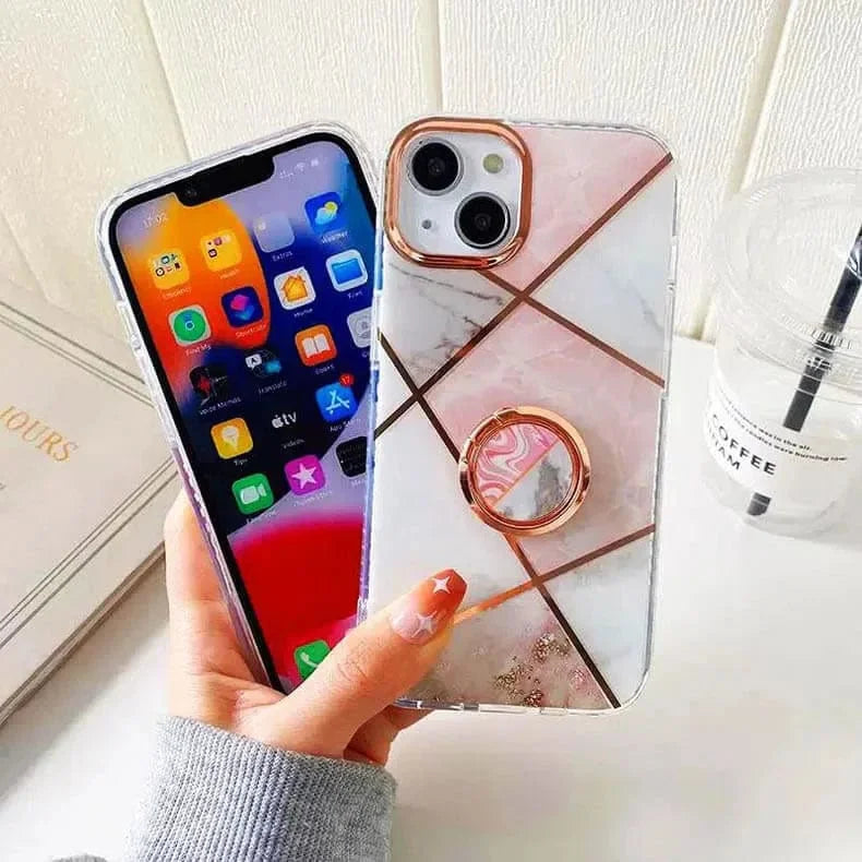 TPU Edges Glossy Marble Texture Hard Case for iPhone 11
