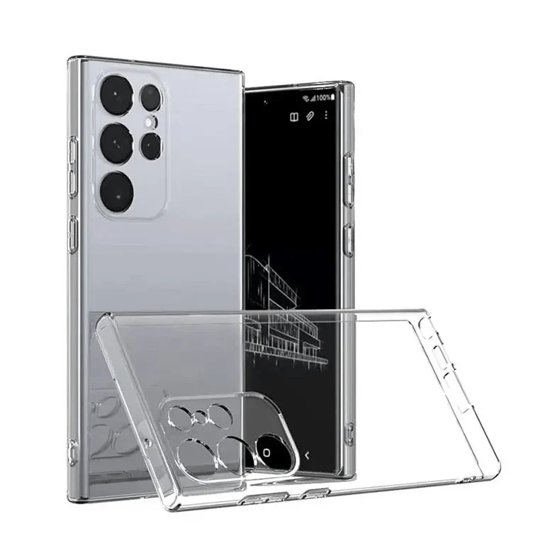 TPU Soft Clear Transparent Phone Back Case for Samsung Galaxy