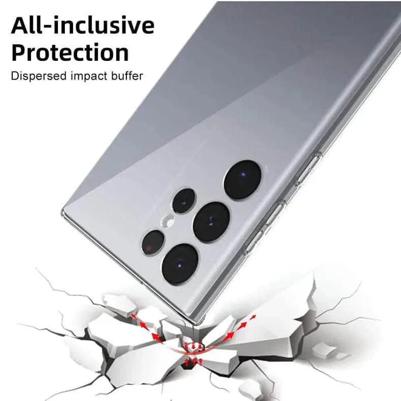 TPU Soft Clear Transparent Phone Back Case for Samsung Galaxy