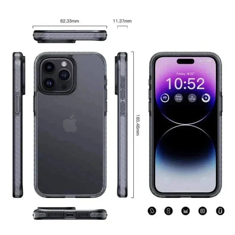 Translucent Matte Hard Ultra Strong Case for iPhone 15