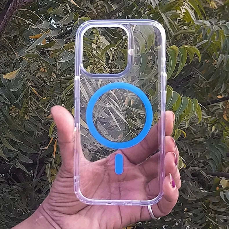 Transparent Hard PC Magsafe Case for iPhone 15