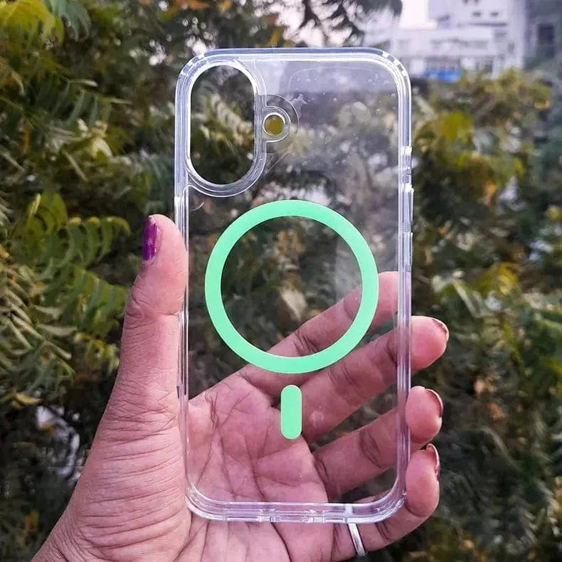 Transparent Hard PC Magsafe Case for iPhone 16 Plus