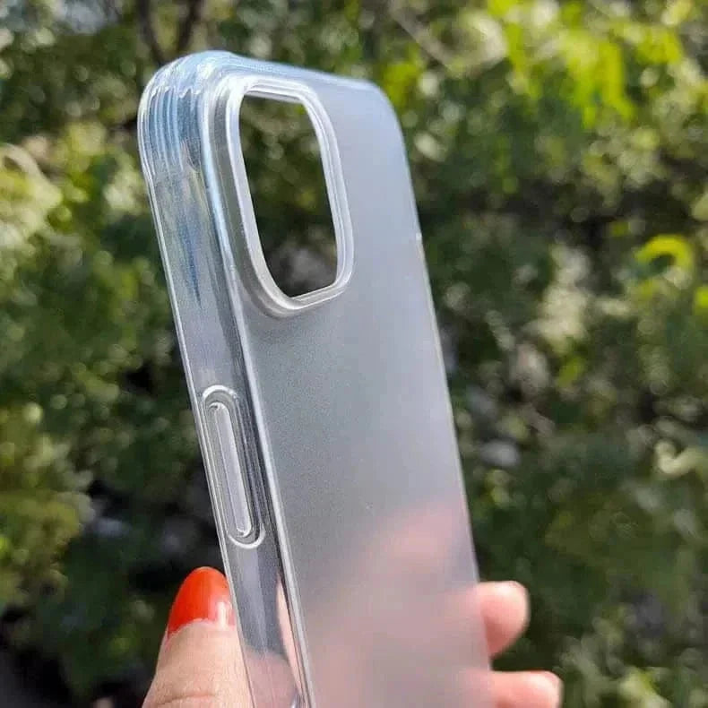 Transparent Matte Finish Hard Case for iPhone 14 Pro