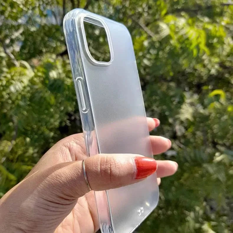 Transparent Matte Finish Hard Case for iPhone 14 Pro