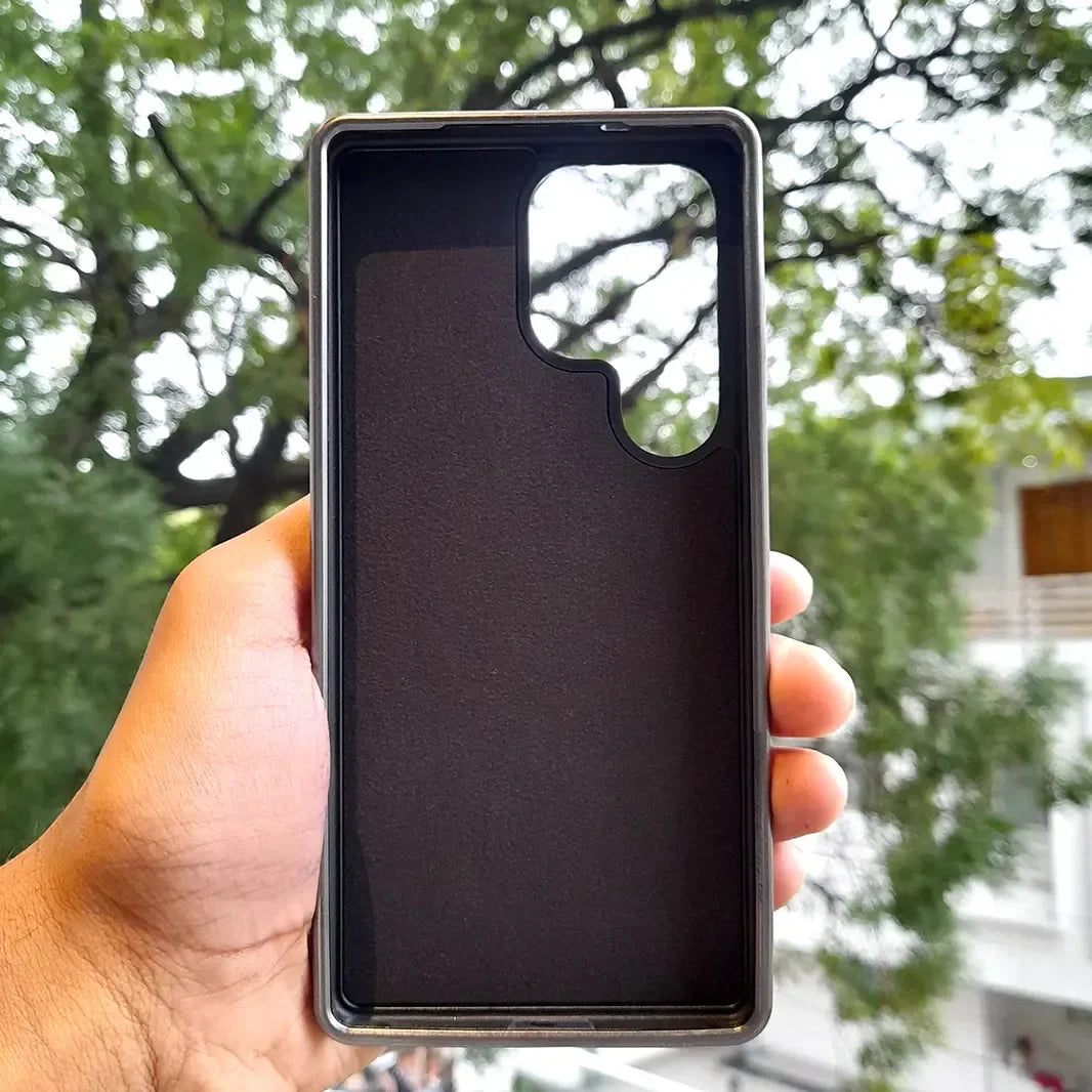 Triangle Leather Texture Case for Samsung S25 Ultra