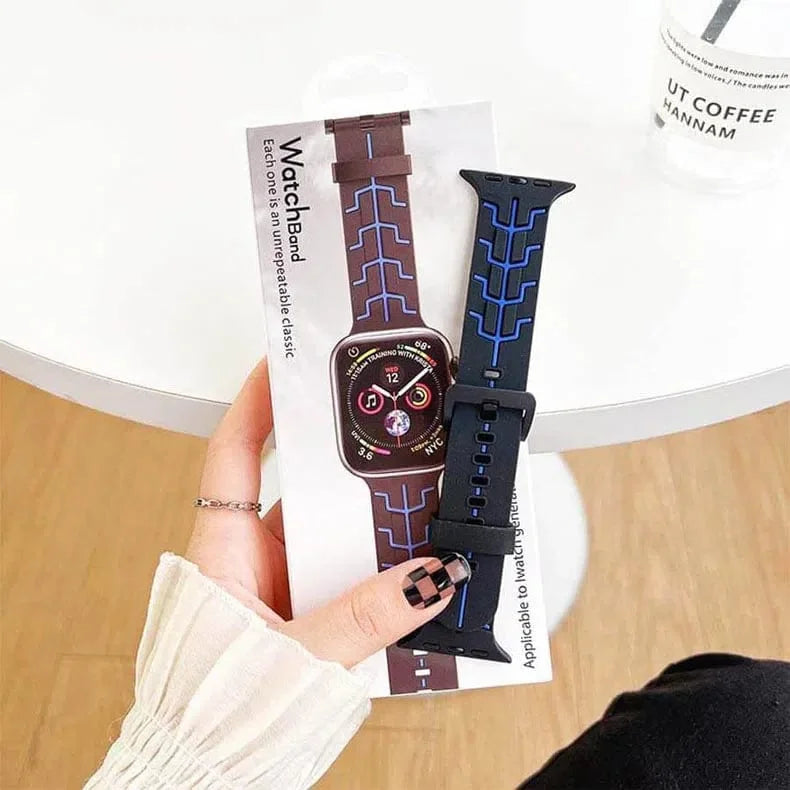 Tron Silicone Sport Band for Apple Watch 42 | 44 | 45 | Ultra 49 | 46mm S10