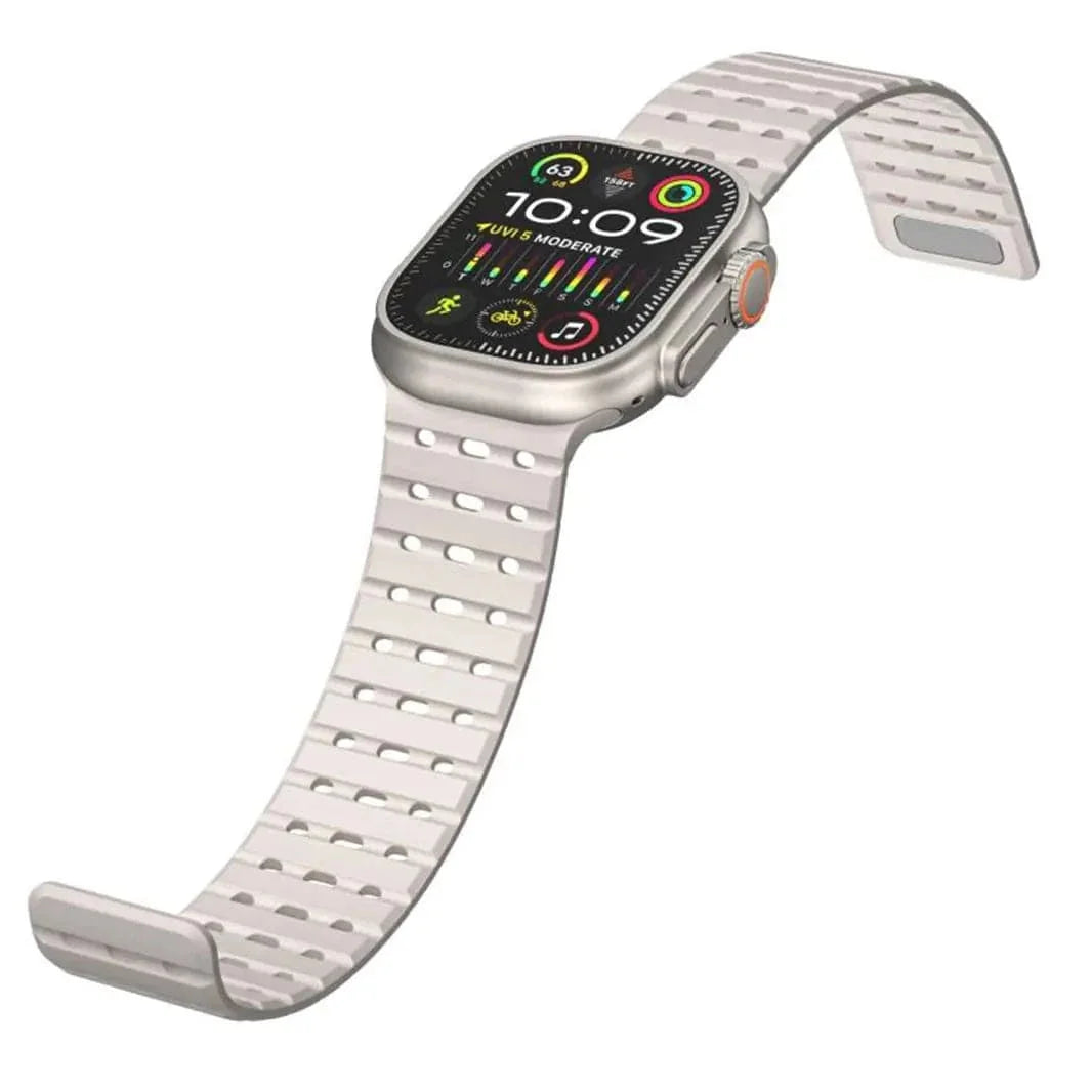 Two-Tone Breathable Magnetic Silicone Band for Apple Watch 38 | 40 | 41 | 42mm S10