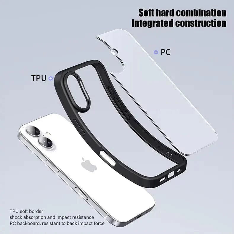 Ultra Crystal Clear Matte Bumper Case for iPhone Back Cases