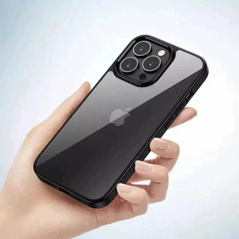 Ultra Crystal Clear Matte Frame Case for iPhone 13 Pro Max