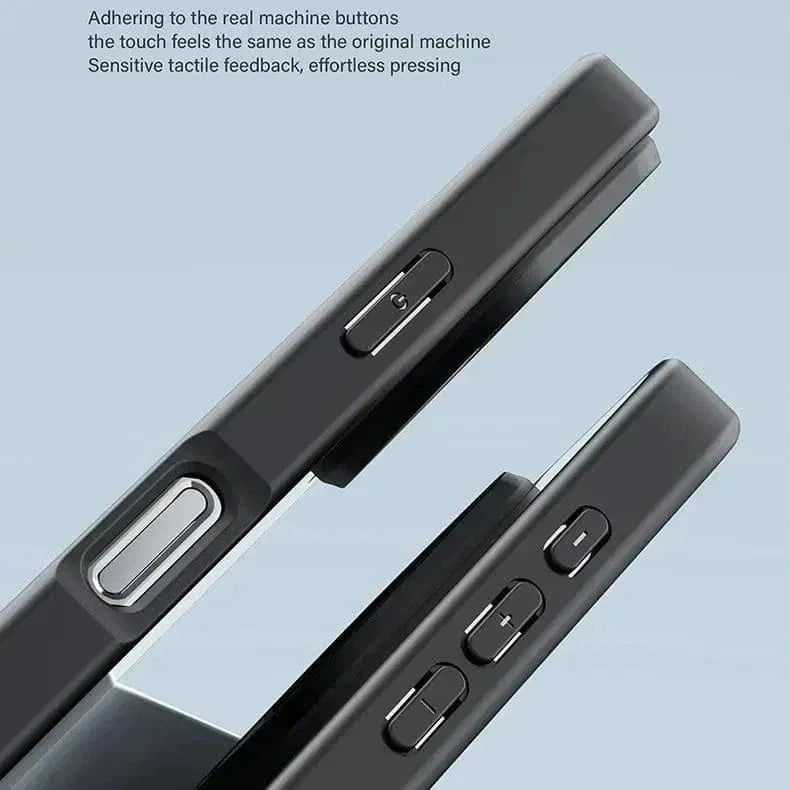 Ultra Crystal Clear Matte Frame Case for iPhone 13 Pro Max