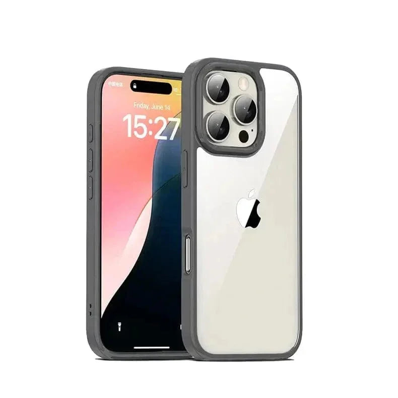 Ultra Crystal Clear Matte Frame Case for iPhone 13 Pro Max