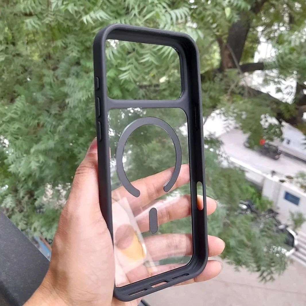 Ultra Crystal Clear Matte Frame MagSafe Case for iPhone 17 Air