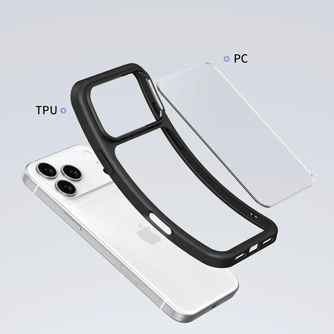 Ultra Crystal Clear Matte Frame MagSafe Case for iPhone 17 Pro