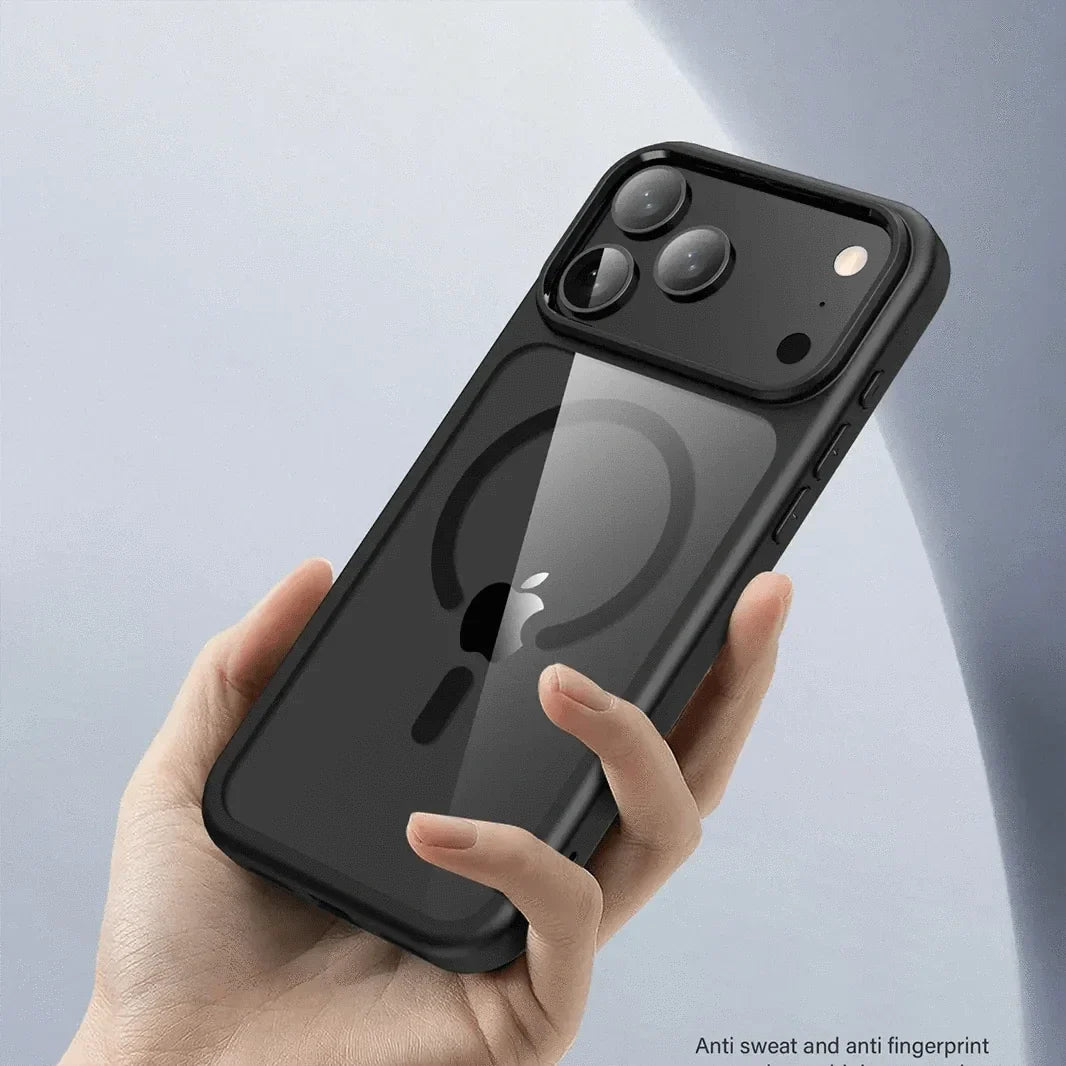 Ultra Crystal Clear Matte Frame MagSafe Case for iPhone 17 Pro Max
