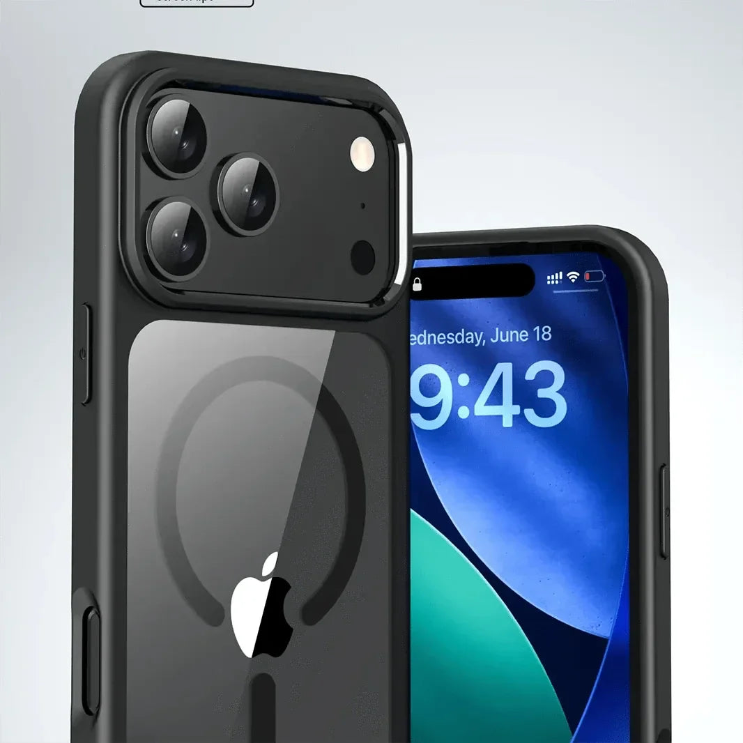 Ultra Crystal Clear Matte Frame MagSafe Case for iPhone 17 Pro
