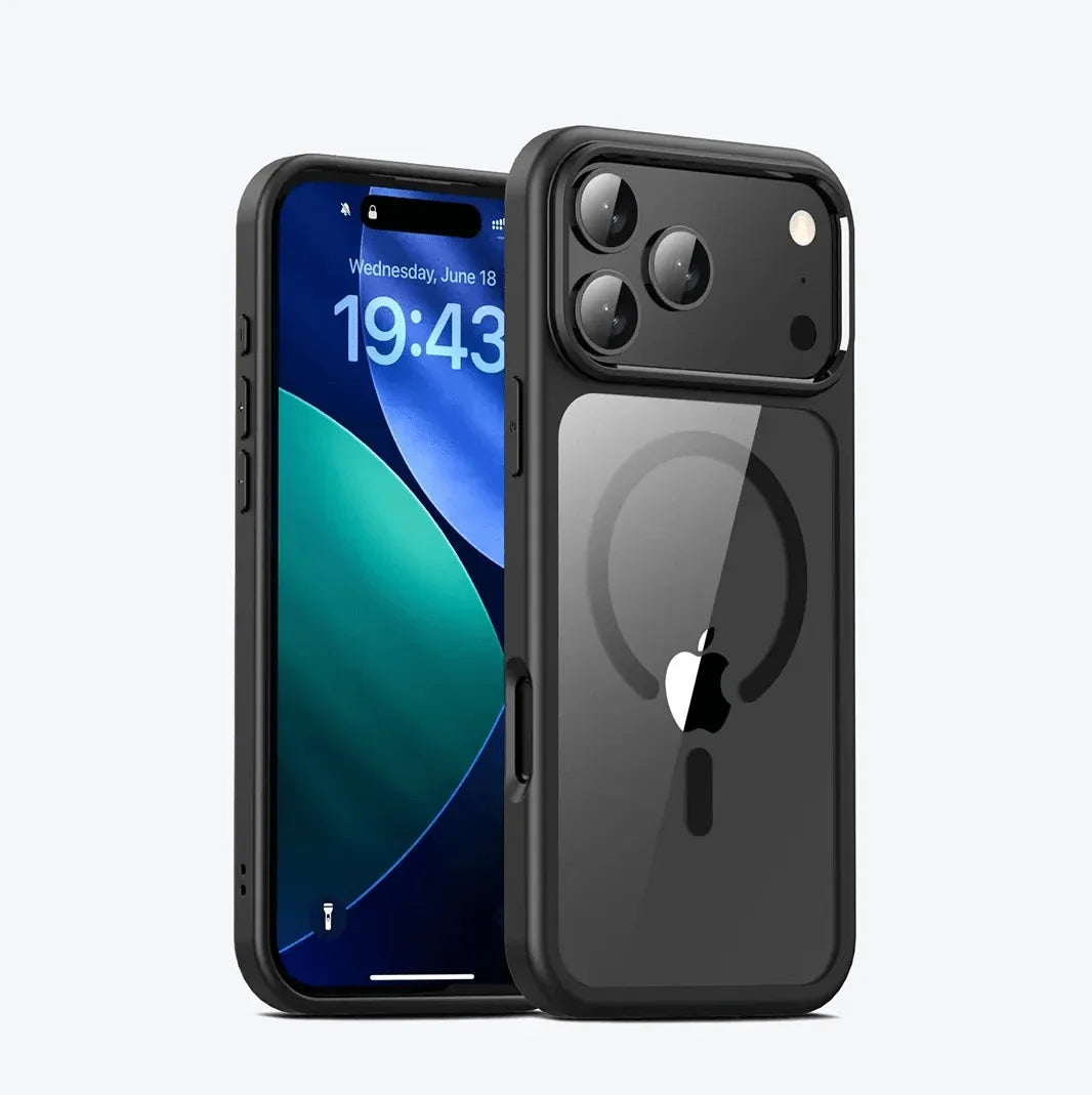 Ultra Crystal Clear Matte Frame MagSafe Case for iPhone 17 Pro