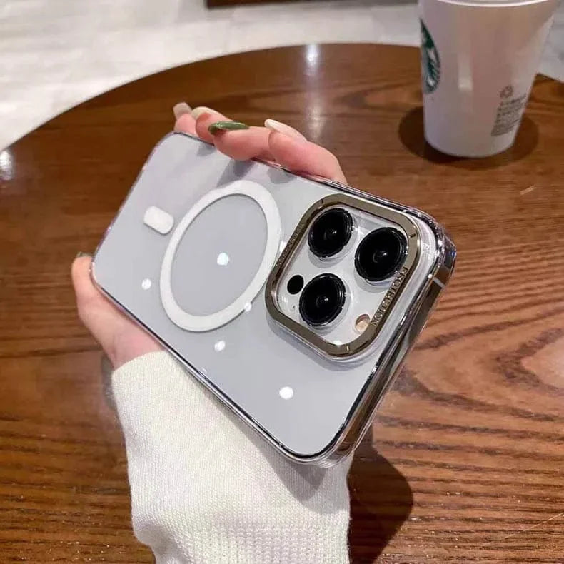 Ultra Slim Thin Transparent Magsafe Support Hard Case for iPhone 14 Pro Max