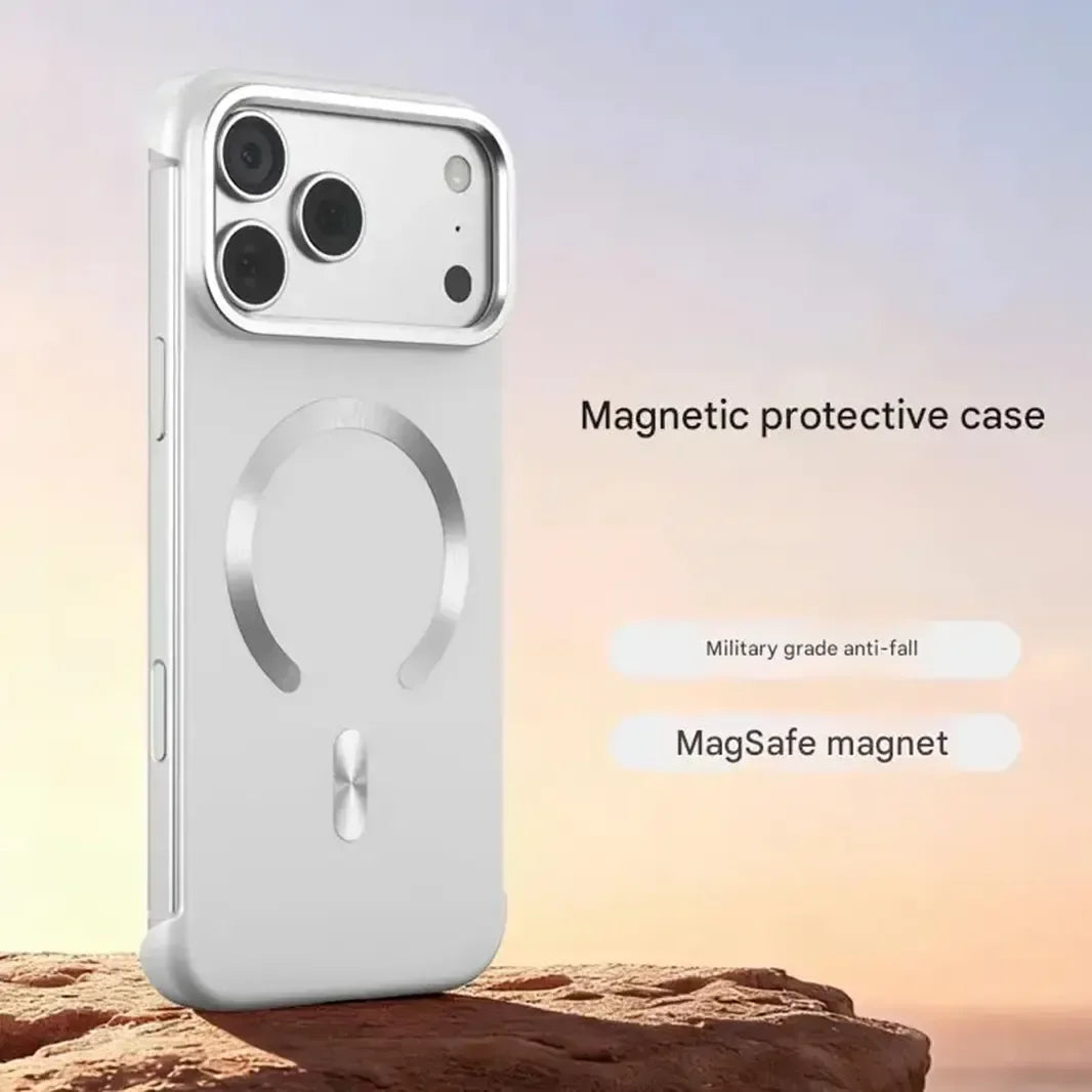 Ultra Thin Frameless Matte Magnetic Magsafe Back Case for iPhone 17 Pro