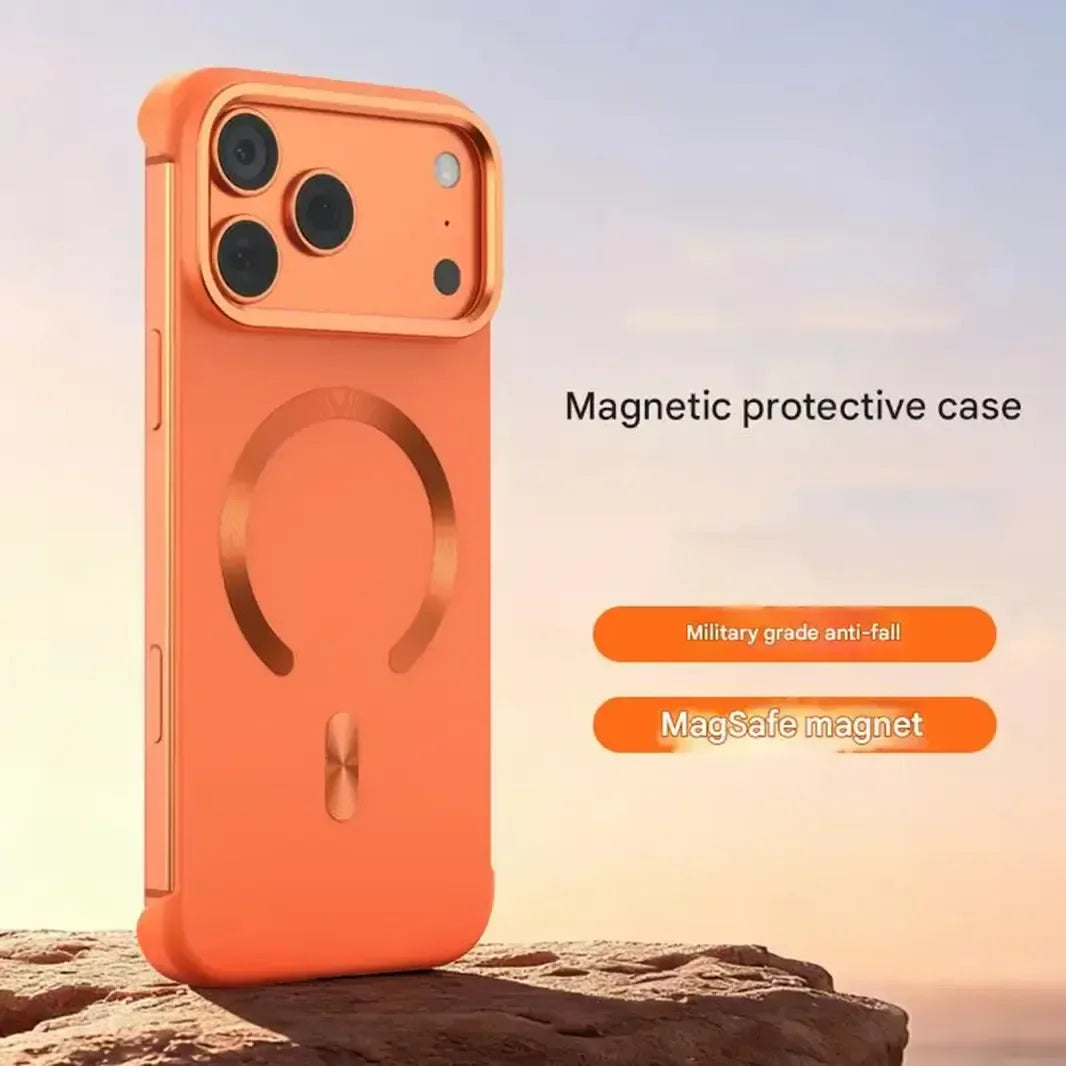 Ultra Thin Frameless Matte Magnetic Magsafe Back Case for iPhone 17 Pro Max