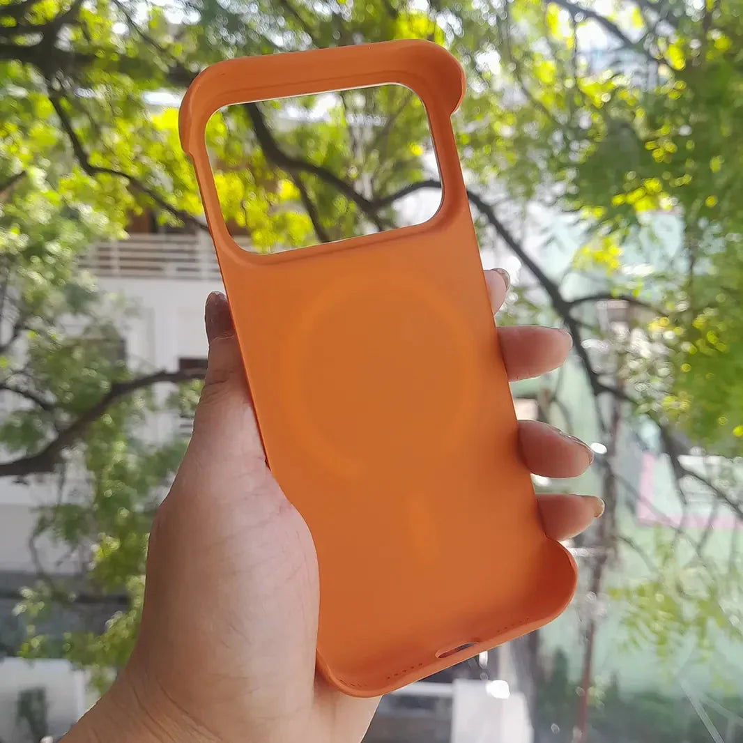 Ultra Thin Frameless Matte Magnetic Magsafe Back Case for iPhone 17 Pro Max