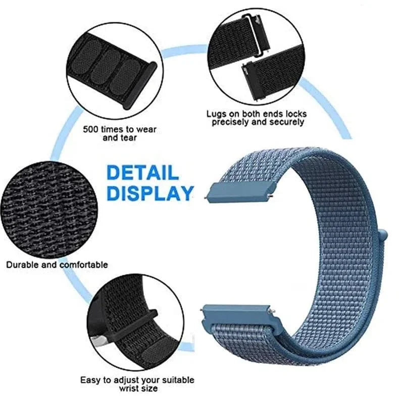 Velcro Straps for Smartwatch 22mm