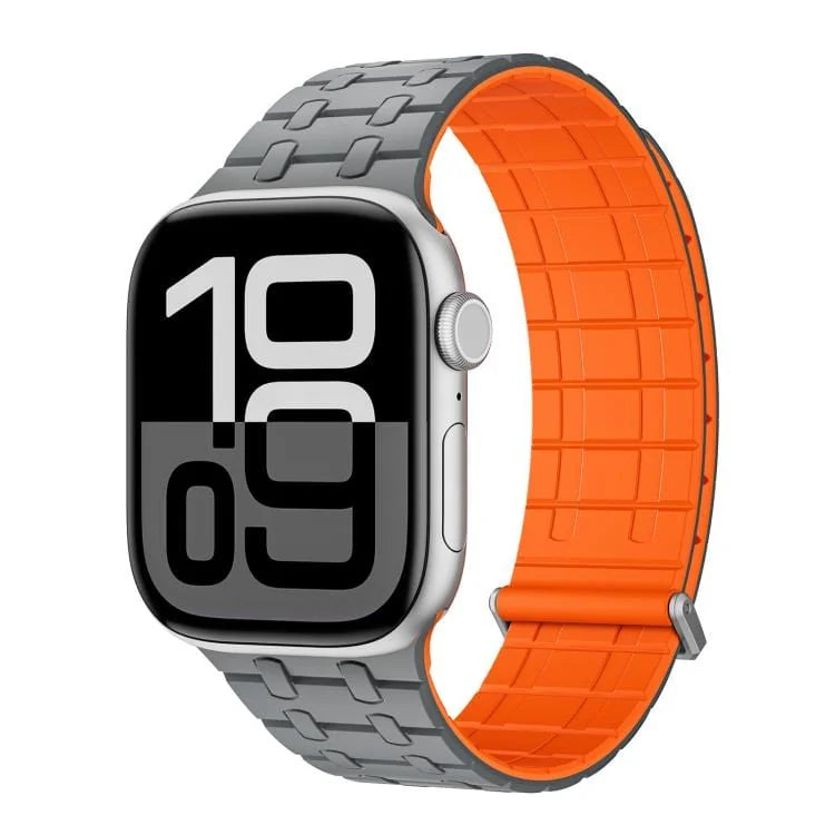 Velour Silicone Magnetic Loop with Clasp for Apple Watch 42 | 44 | 45 | Ultra 49 | 46mm S10