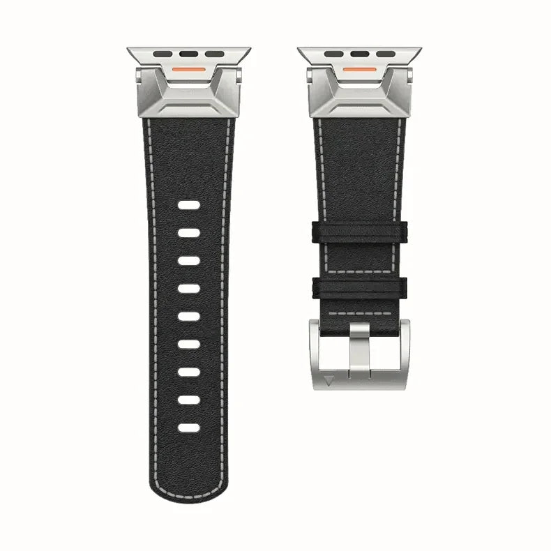 Vintage Grain PU Leather Band for Apple Watch 42 | 44 | 45 | Ultra 49 | 46mm S10