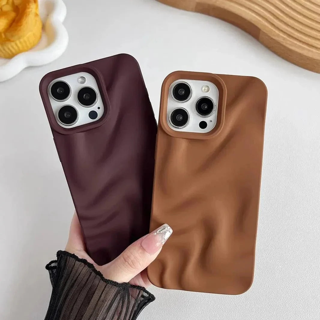 3D Water Ripple Pattern Wave Silicone Soft Case for iPhone 16