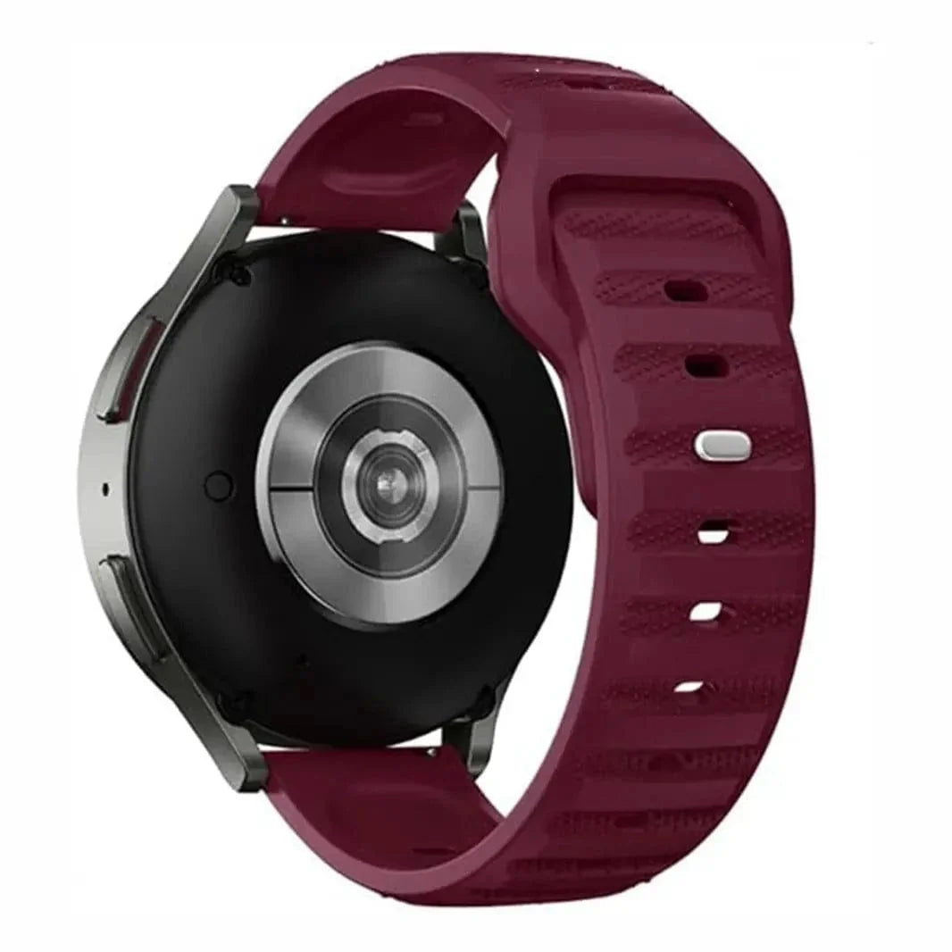 Waterproof Grip Sports Silicone Strap for Smartwatch 20mm