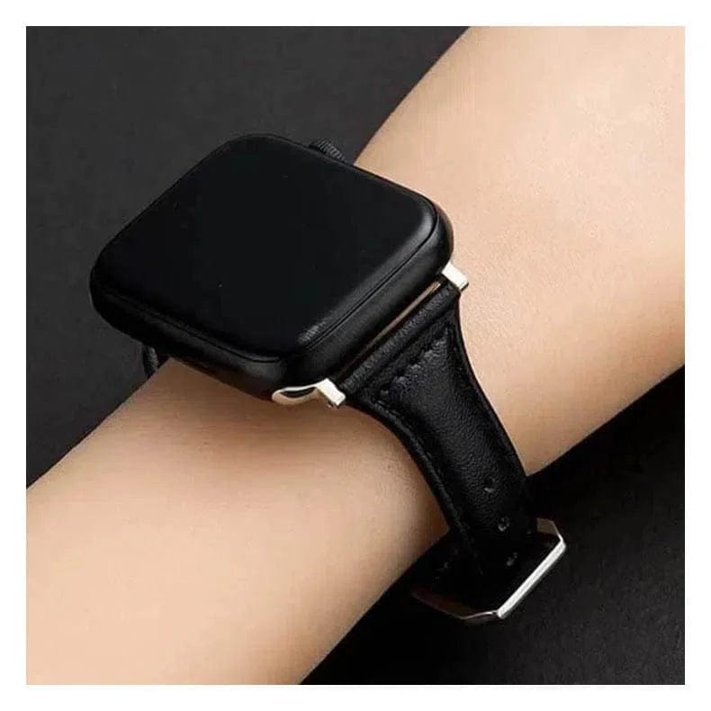 Women Slim Classic Leather Texture Band for Apple Watch Watch Bands