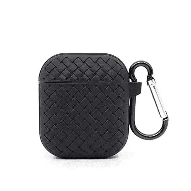 Woven Pattern Silicone Soft Case for Apple Airpods