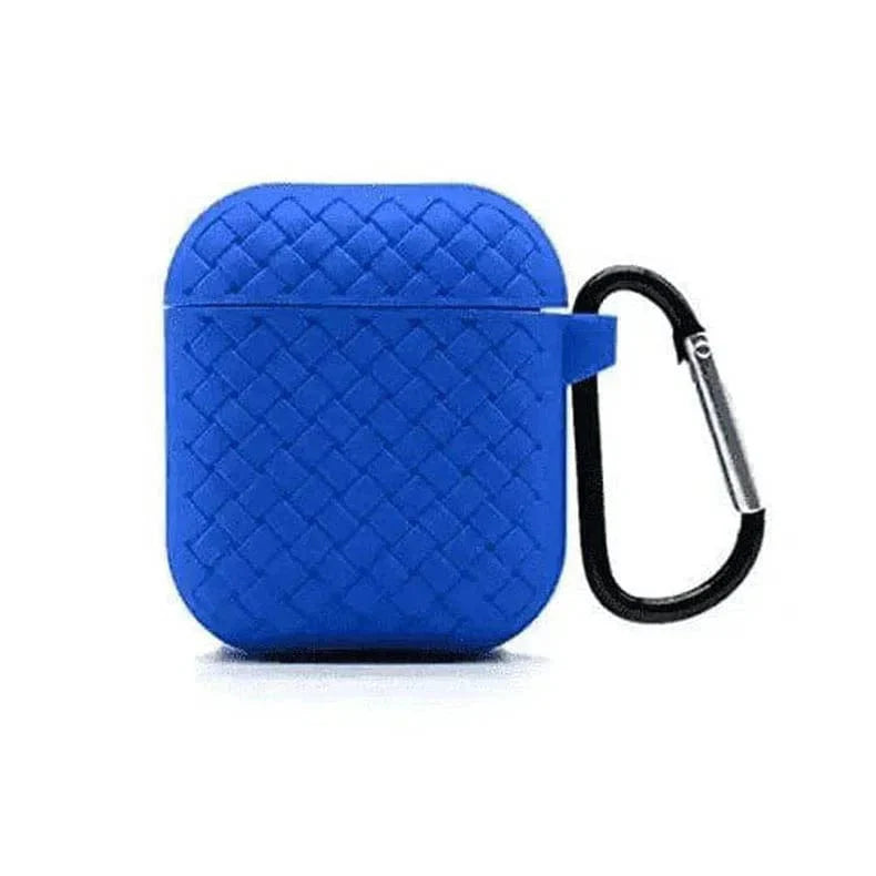 Woven Pattern Silicone Soft Case for Apple Airpods