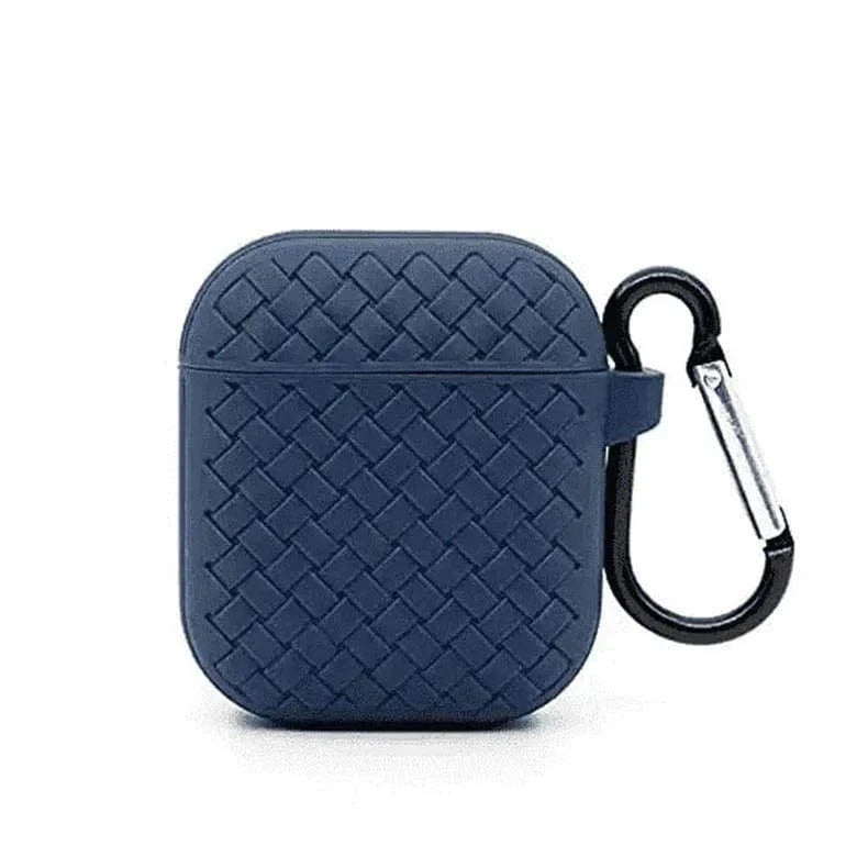 Woven Pattern Silicone Soft Case for Apple Airpods