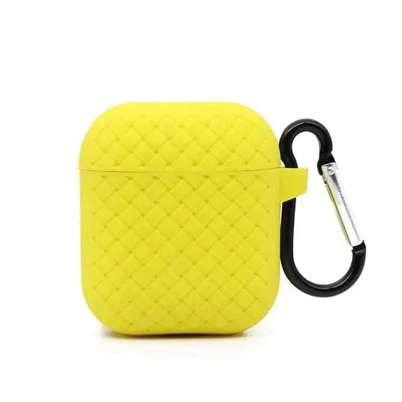 Woven Pattern Silicone Soft Case for Apple Airpods