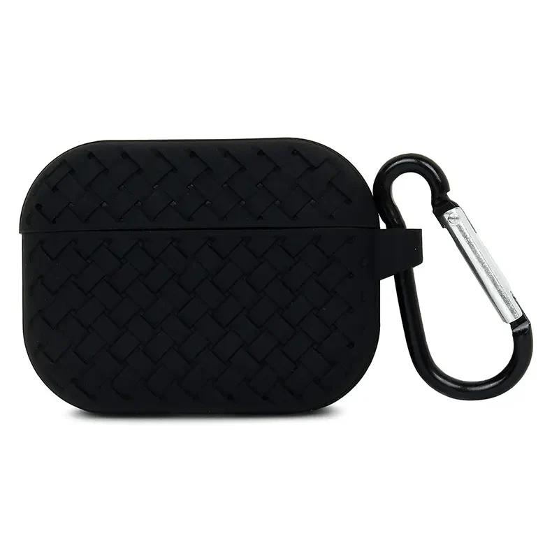 Woven Pattern Silicone Soft Case for Apple Airpods