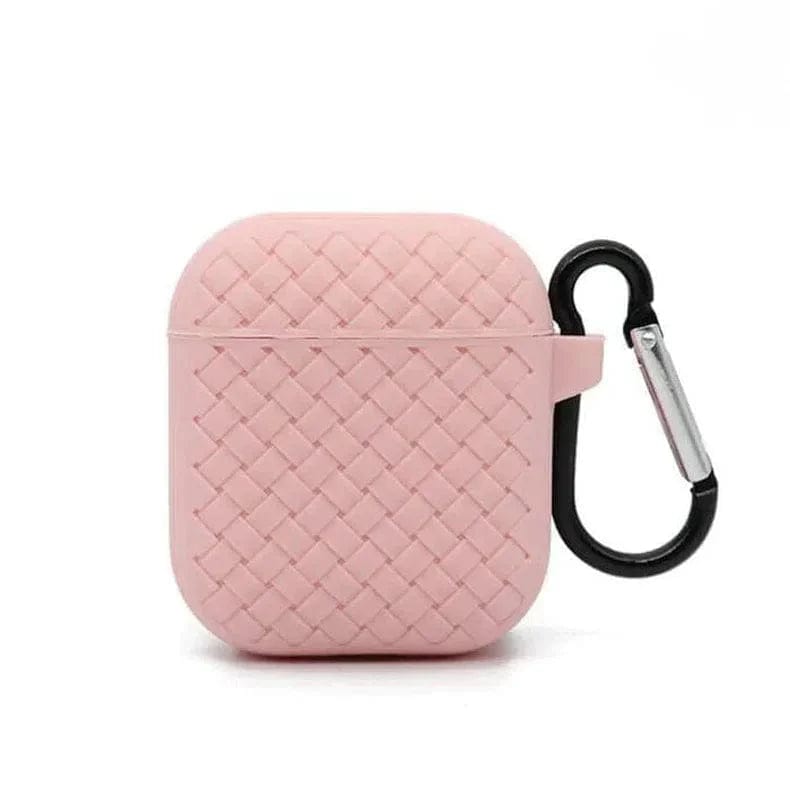 Woven Pattern Silicone Soft Case for Apple Airpods Case Covers