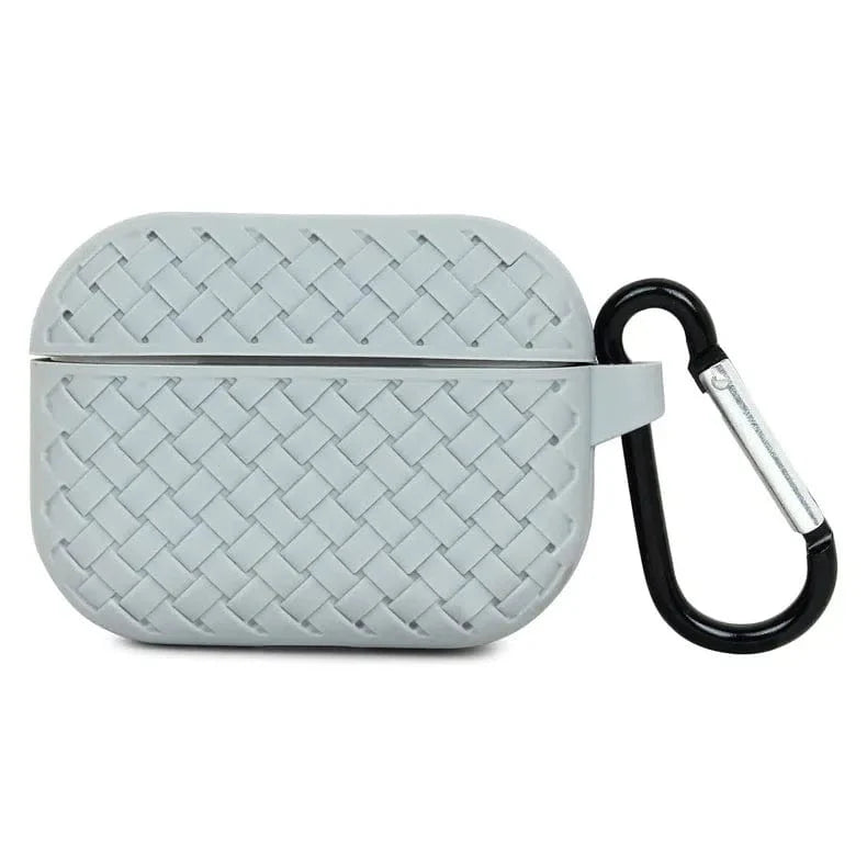 Woven Pattern Silicone Soft Case for Apple Airpods