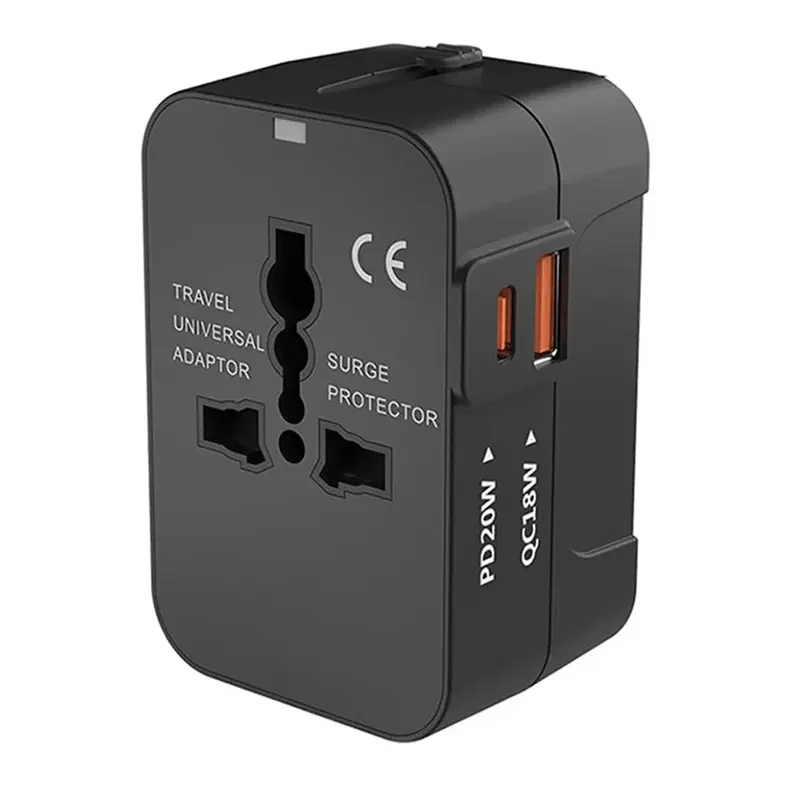 XUNDD Worldplug Travel Wall Charger Adapter with 5 USB Ports for International Adventures